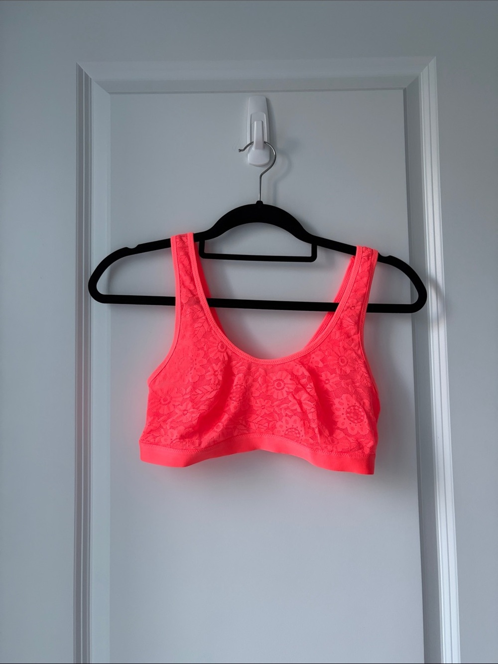 NWOT Aerie Coral Mesh Lace Scoop Bralette